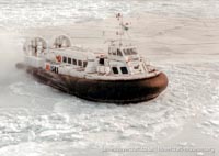 AP1-88 hovercraft with the Scandinavian company SAS -  (credit: The <a href='http://www.hovercraft-museum.org/' target='_blank'>Hovercraft Museum Trust</a>).